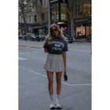 SNEAKERMODE ATHLETIC CLUB T-SHIRT (WASHED BLACK)