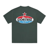 Corteiz Motor Heavyweight Tee 'Forest Green'