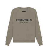 FEAR OF GOD ESSENTIALS Pull-Over Crewneck (SS21) Taupe