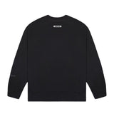 FEAR OF GOD ESSENTIALS 3D Silicon Applique Crewneck Black