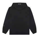 FEAR OF GOD ESSENTIALS 3D Silicon Applique Pullover Hoodie Black