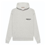 FEAR OF GOD ESSENTIALS Logo Flocked Cotton Hoodie 'Light Oatmeal'