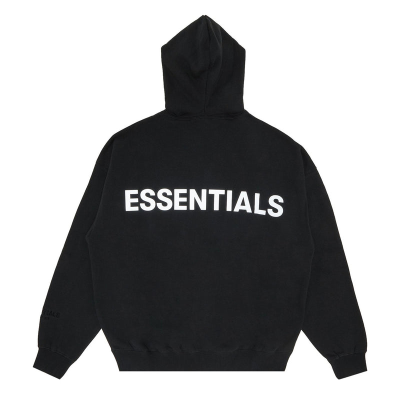 Fear of God Essentials 3M Logo Pullover Hoodie 'Black' FW19