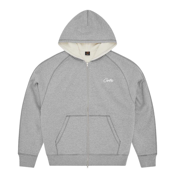 Corteiz HMP Thermal Zip Hoodie 'Heather Grey'