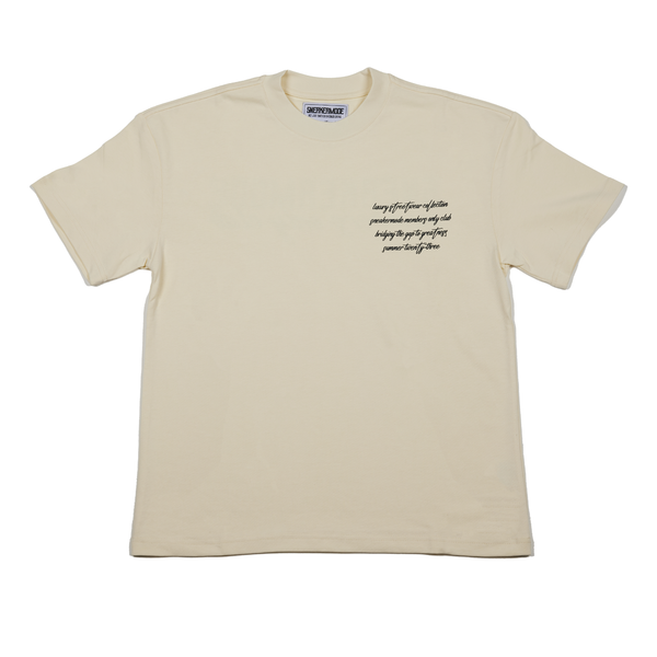 SNEAKERMODE MEMBERS ONLY CLUB T-SHIRT (STONE)