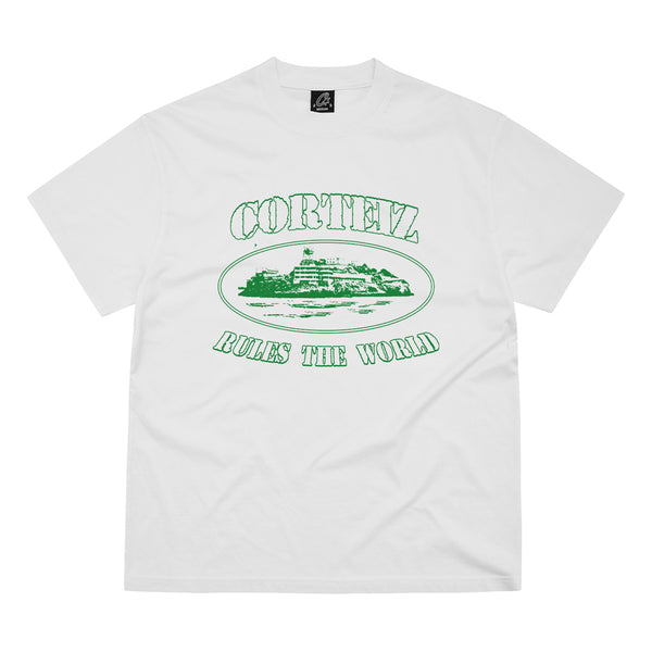 Corteiz OG Alcatraz Tee *New Blank* 'White / Green'