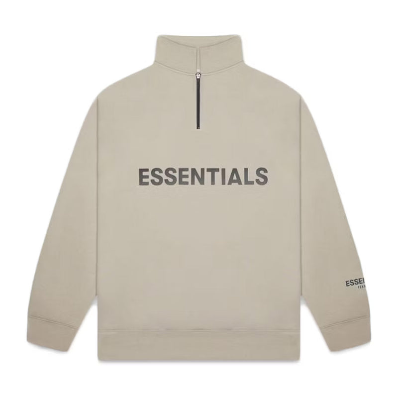 Fear Of God Essentials Mockneck Half Zip 'Olive'