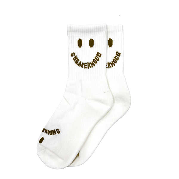SNEAKERMODE CREW SOCKS (MOCHA)