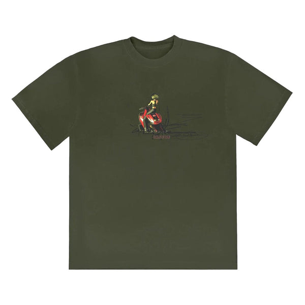 Travis Scott Cactus Jack Moto Girl T-Shirt 'Olive'