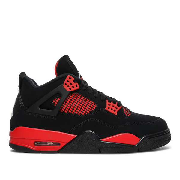Air jordan 4 retro best sale black & fire red