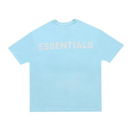 FEAR OF GOD ESSENTIALS 3M Logo Boxy T-Shirt Blue