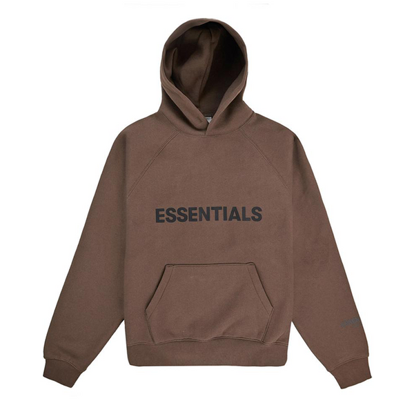 Brown Ssense Fear Of God Essentials Hoodie Essentials Clothing
