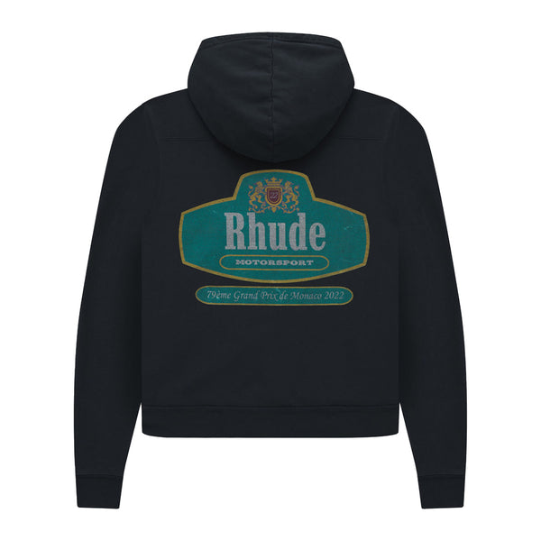 Rhude Racing Crest Hoodie (Black)